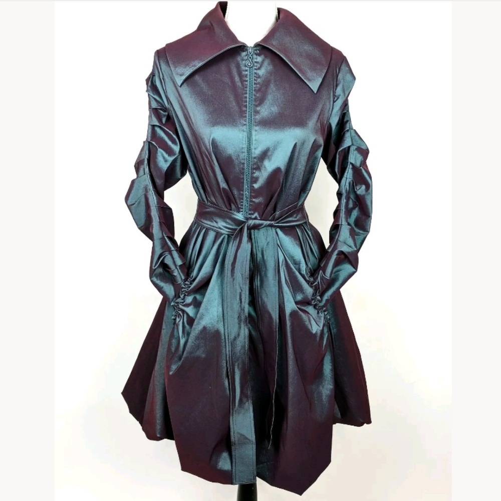 Samuel Dong Bubble Coat Dress Iridescent RARE